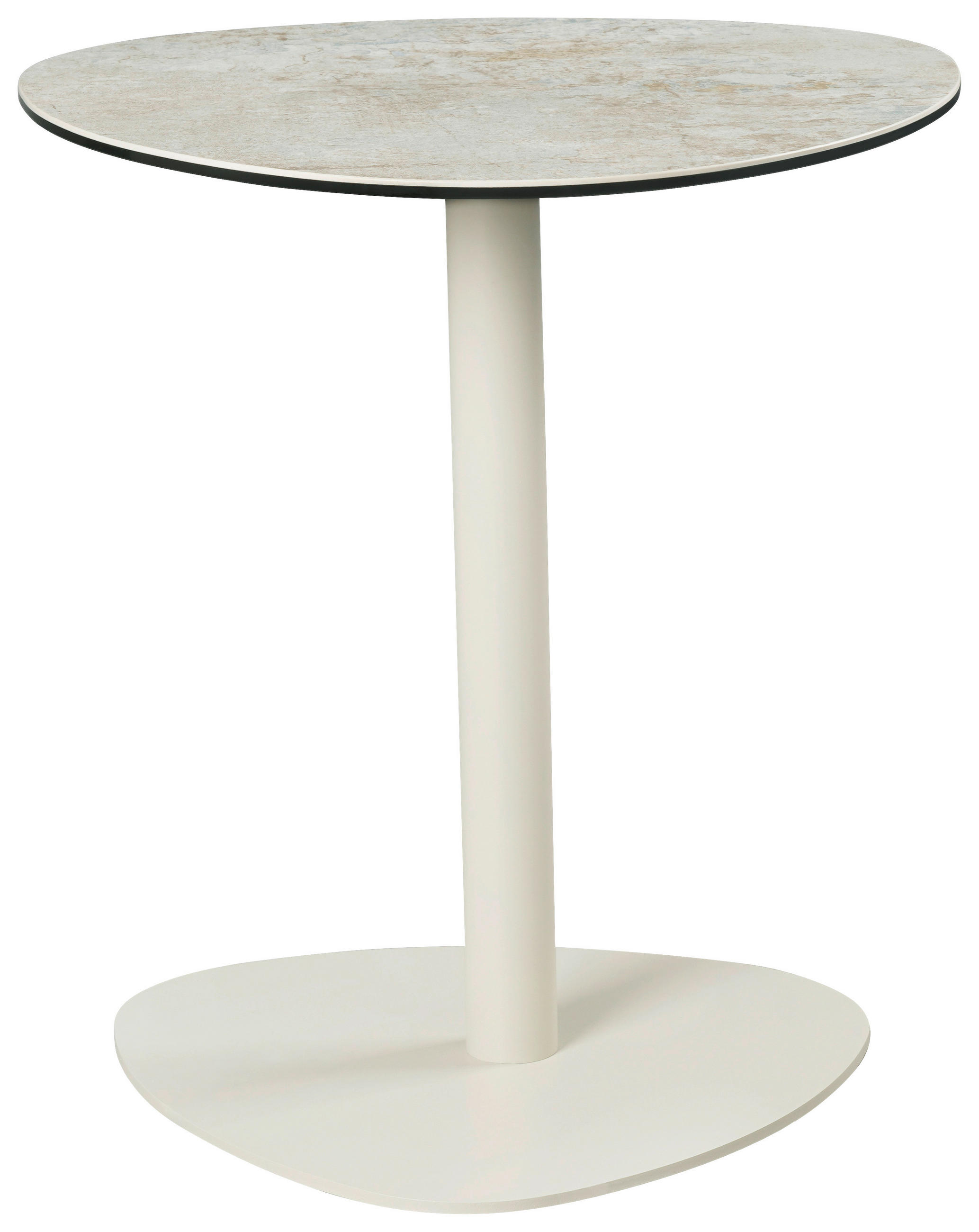 KONFERENČNÍ STOLEK, šedá, šedohnědá, kov, sklo, keramika, 50/50/54 cm - šedá/šedohnědá, Design, kov/sklo (50/50/54cm) - Emilio Belluti