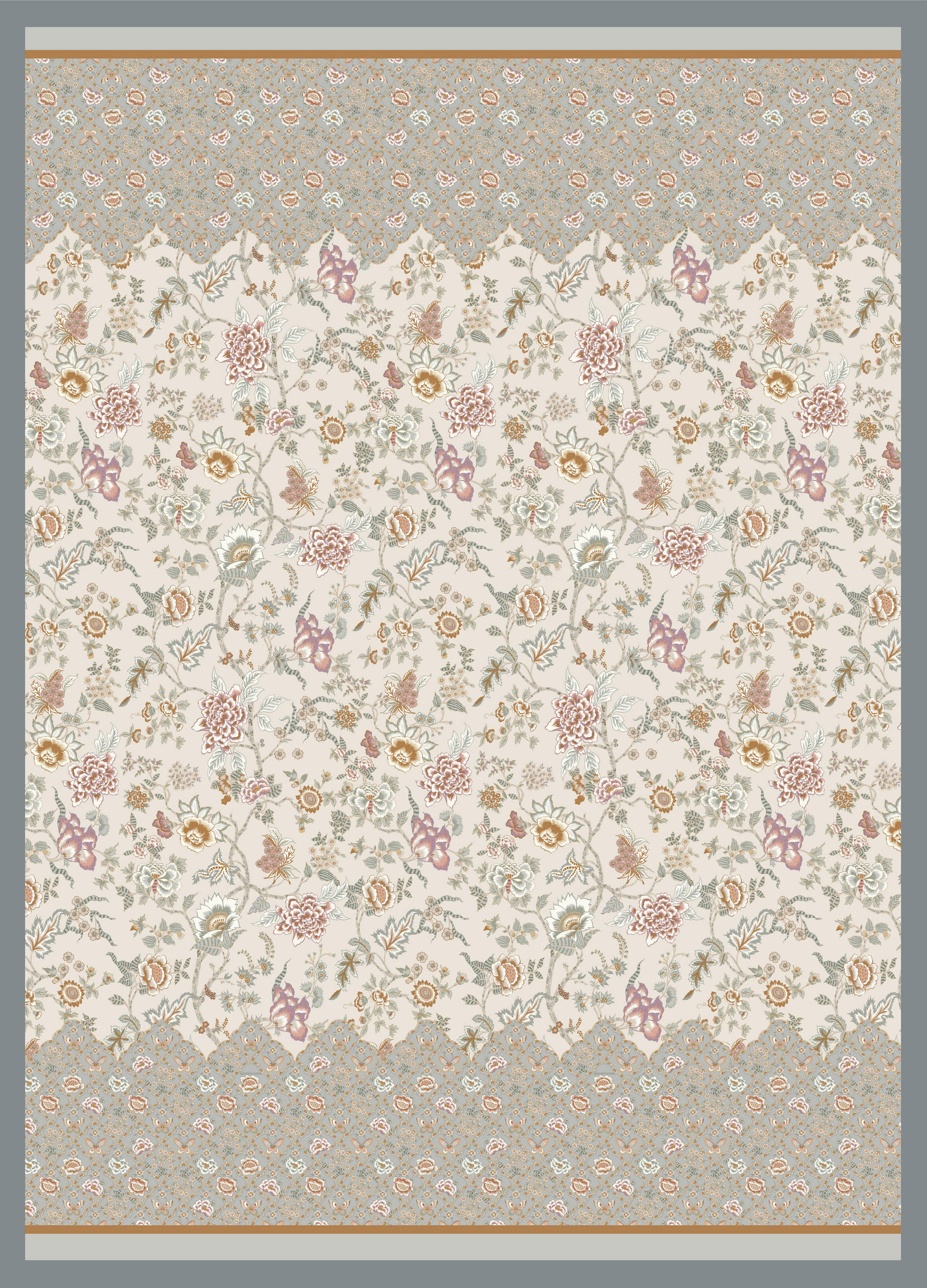 PLED   180/250 cm       modra  - modra, Konvencionalno, tekstil (180/250cm) - Bassetti