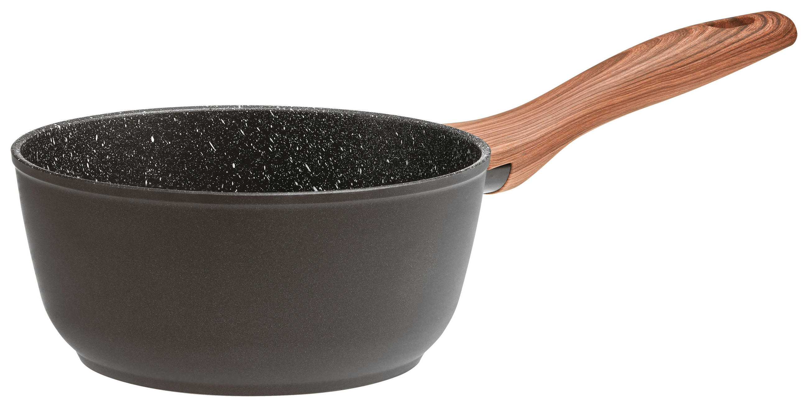 STIELKASSEROLLE 1,7 L  - Schwarz, Trend, Metall (18/8,4cm) - Sambonet