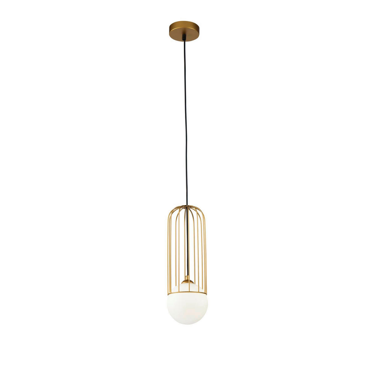 STROPNÍ ZÁVĚSNÉ SVÍTIDLO, 12/35 cm  - bílá/barvy zlata, Trend, kov/sklo (12/35cm) - MAYTONI