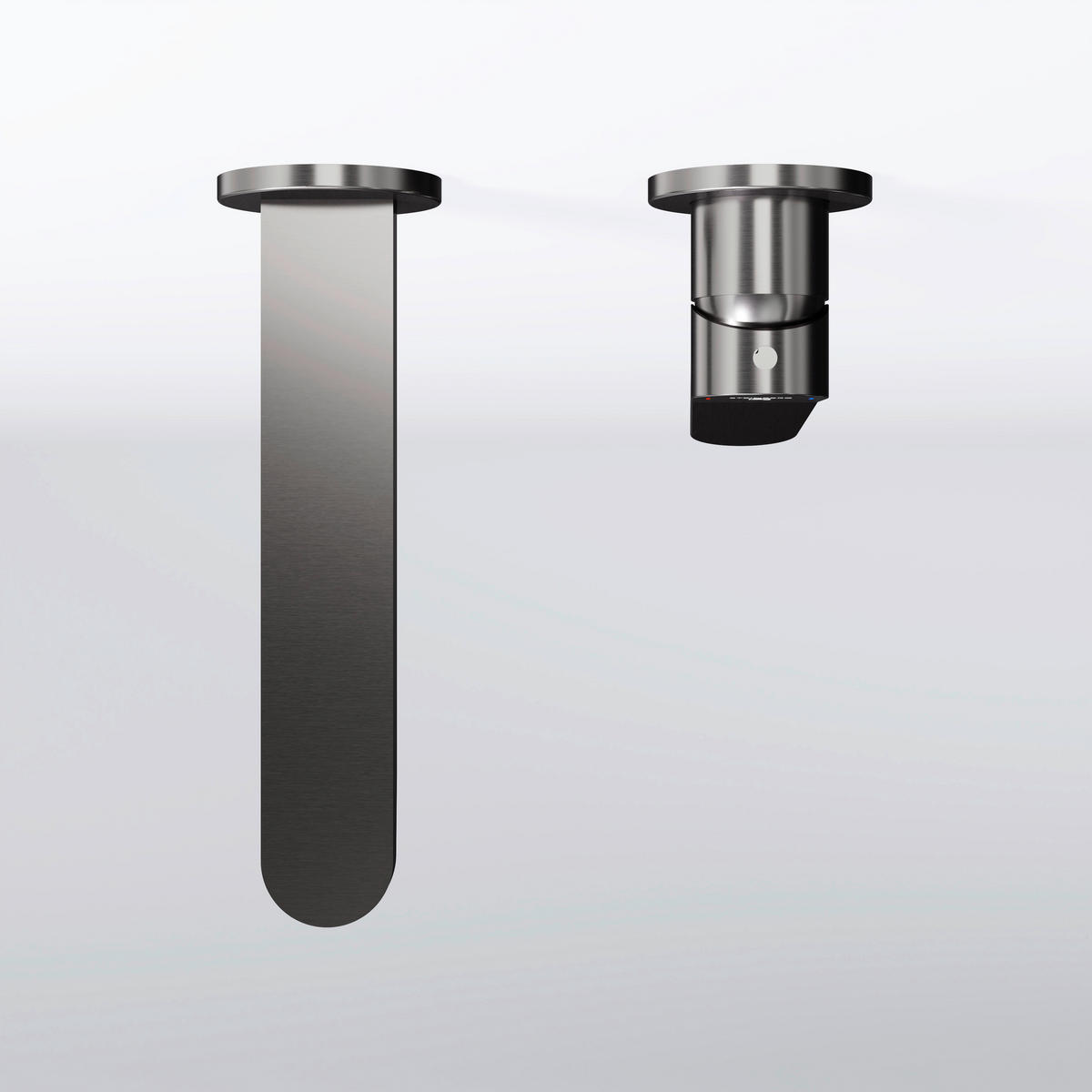 WASCHTISCHARMATUR 340 1814 3 BGM  - Dunkelgrau, MODERN, Metall (22,9/10/22cm)