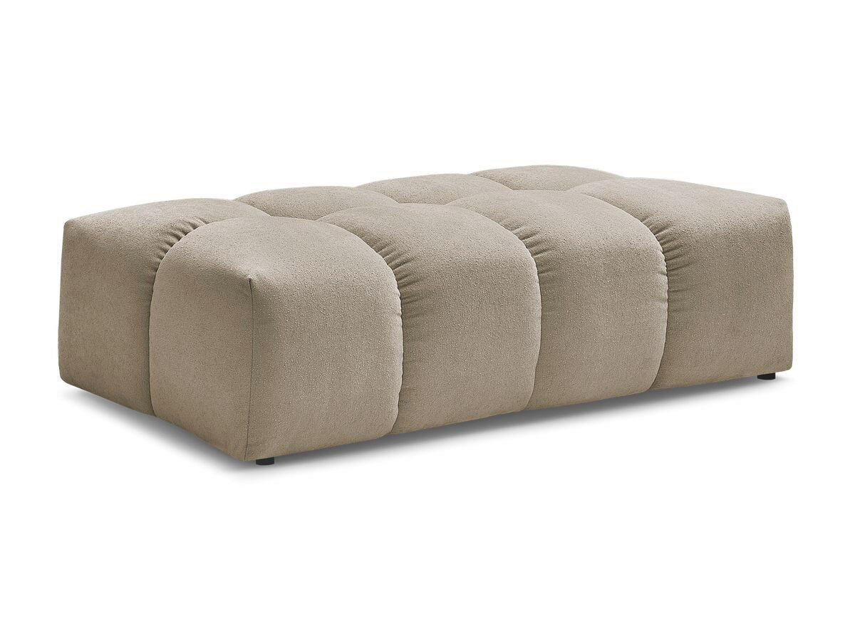 HOCKER EVEREST Struktur Taupe  - Taupe/Schwarz, MODERN, Kunststoff/Textil (140/70/40cm)