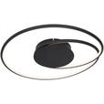 LED-DECKENLEUCHTE 45/8 cm   - Schwarz, LIFESTYLE, Kunststoff/Metall (45/8cm) - Novel