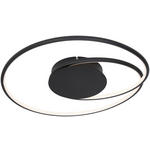 LED-DECKENLEUCHTE 45/8 cm   - Schwarz, LIFESTYLE, Kunststoff/Metall (45/8cm) - Novel