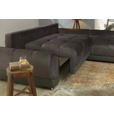 ECKSOFA in Braun, Grau, Rosa  - Braun/Rosa, MODERN, Textil/Metall (290/192cm) - Carryhome