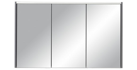 SPIEGELSCHRANK 110/68,3/15 cm  - Anthrazit/Alufarben, MODERN, Glas/Holzwerkstoff (110/68,3/15cm) - Voleo