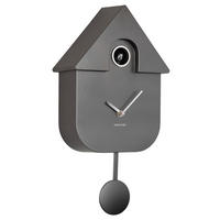 WANDUHR Cuckoo Dunkelgrau 21,5/41/8,5 cm  - Dunkelgrau, Basics, Kunststoff (21,5/41/8,5cm) - Karlsson