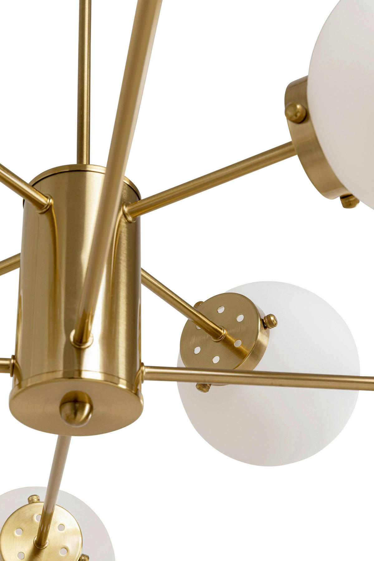 HÄNGELEUCHTE 98/150/98 cm  - Weiß, Design, Glas/Metall (98/150/98cm) - Kare-Design