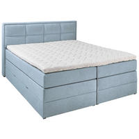 BOXSPRINGBETT 200/200 cm  in Türkis  - Türkis/Schwarz, KONVENTIONELL, Kunststoff/Textil (200/200cm) - Esposa