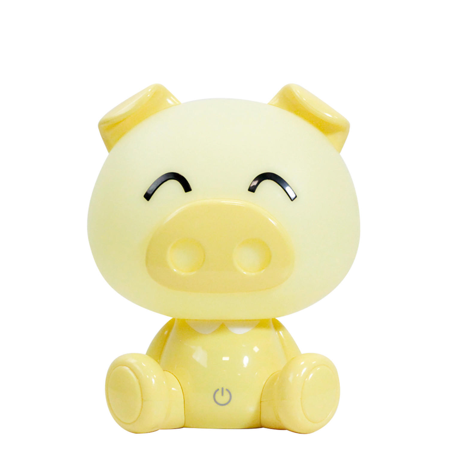 XXXLutz Kindertischleuchte Piggy Gelb 15x19x15 cm