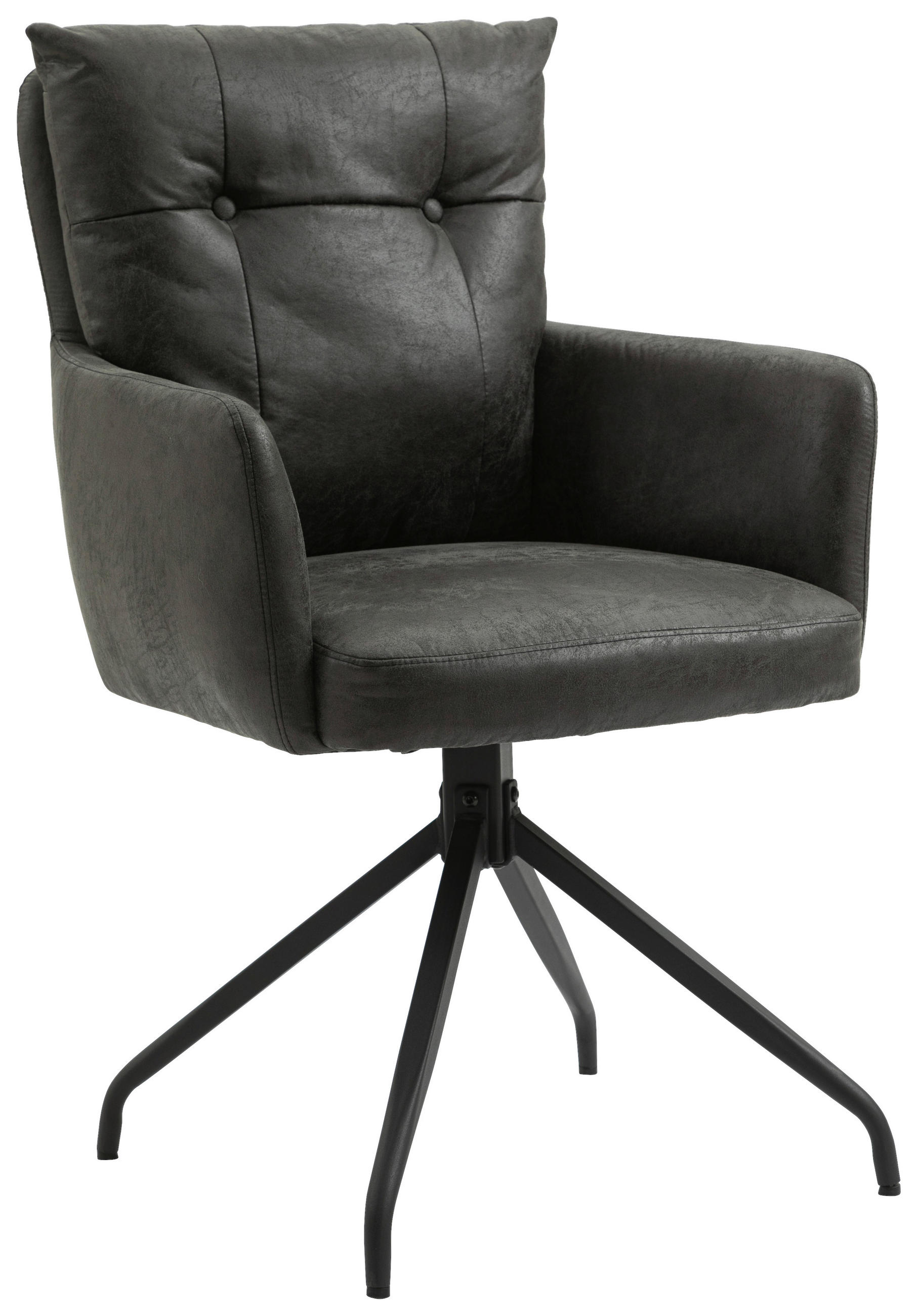 LIVETASTIC Armlehnstuhl drehbar Dunkelgrau kaufen 