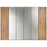 KLEIDERSCHRANK in massiv Wildeiche Silberfarben, Eichefarben, Bronzefarben - Eichefarben/Silberfarben, Natur, Glas/Holz (299/222,3/57cm) - Valdera KLEIDERSCHRANK in massiv Wildeiche Silberfarben, Eichefarben, Bronzefarben - Eichefarben/Silberfarben, Natur, Glas/Holz (299/222,3/57cm) - Valdera