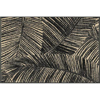 FUßMATTE  50/75 cm  Schwarz  - Schwarz, Design, Kunststoff (50/75cm) - wash+dry