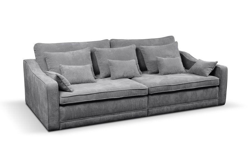 Big Sofa mit Bettkasten Evora Grau B: 276 cm