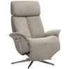 RELAXSESSEL in Textil Hellbraun  - Chromfarben/Hellbraun, Design, Textil/Metall (78/102-111/84cm) - Welnova