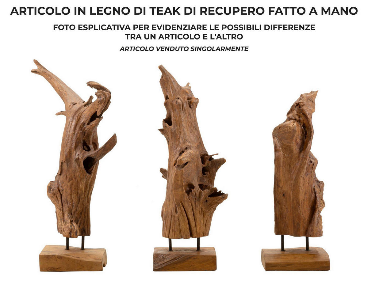 SKULPTUR - Braun, Basics, Holz (23/64/27cm)