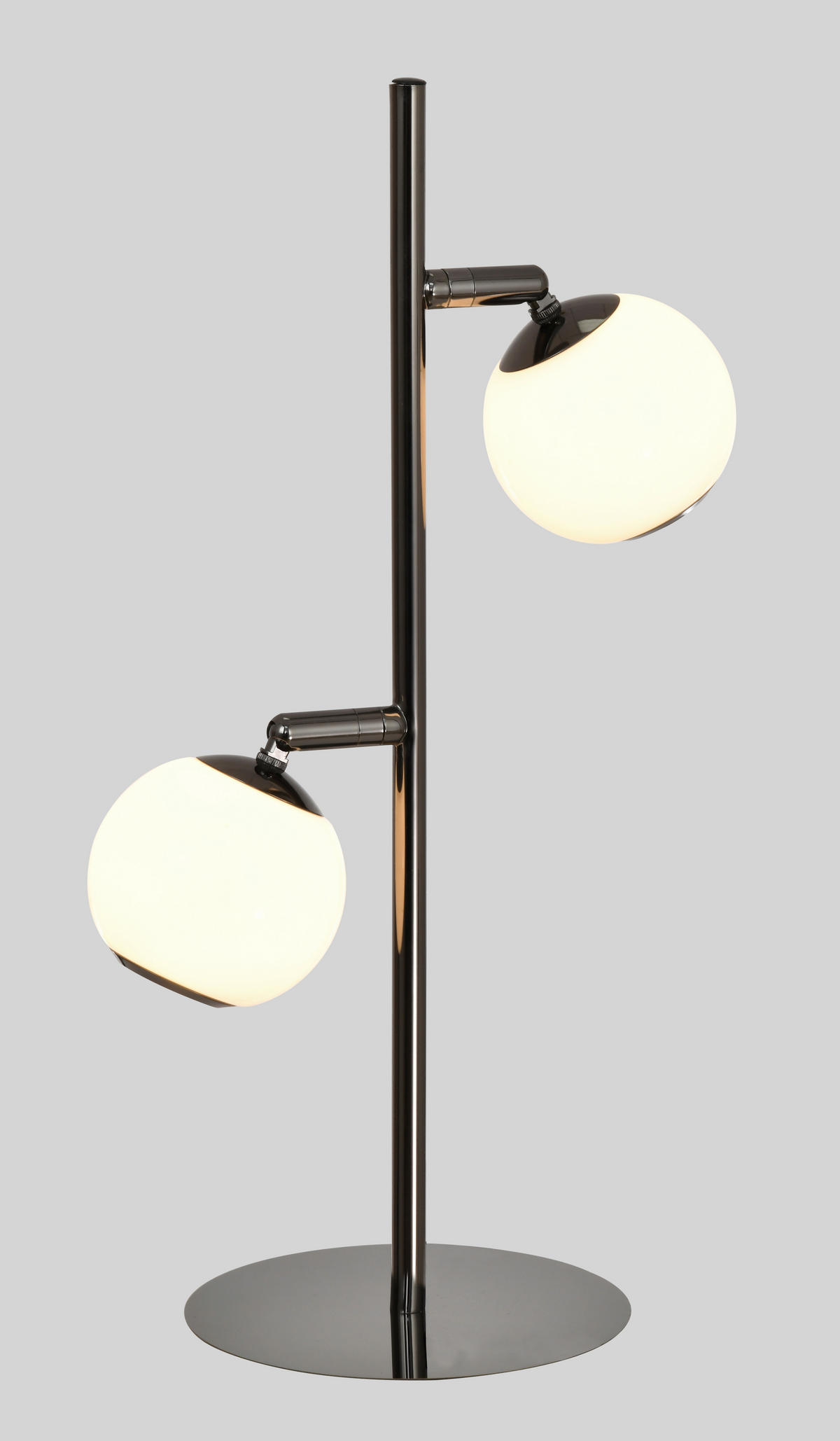LED-TISCHLEUCHTE Luberon 32,5/49,5/19 cm  - Schwarzchrom, Design, Glas/Kunststoff (32,5/49,5/19cm)