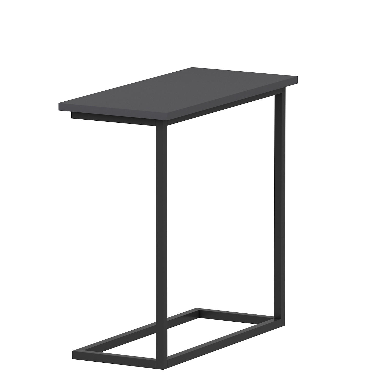BEISTELLTISCH 64/30/62 cm Narin Beistelltisch Anthrazit rechteckig  - Anthrazit/Schwarz, Design, Holzwerkstoff/Metall (64/30/62cm) - Livetastic
