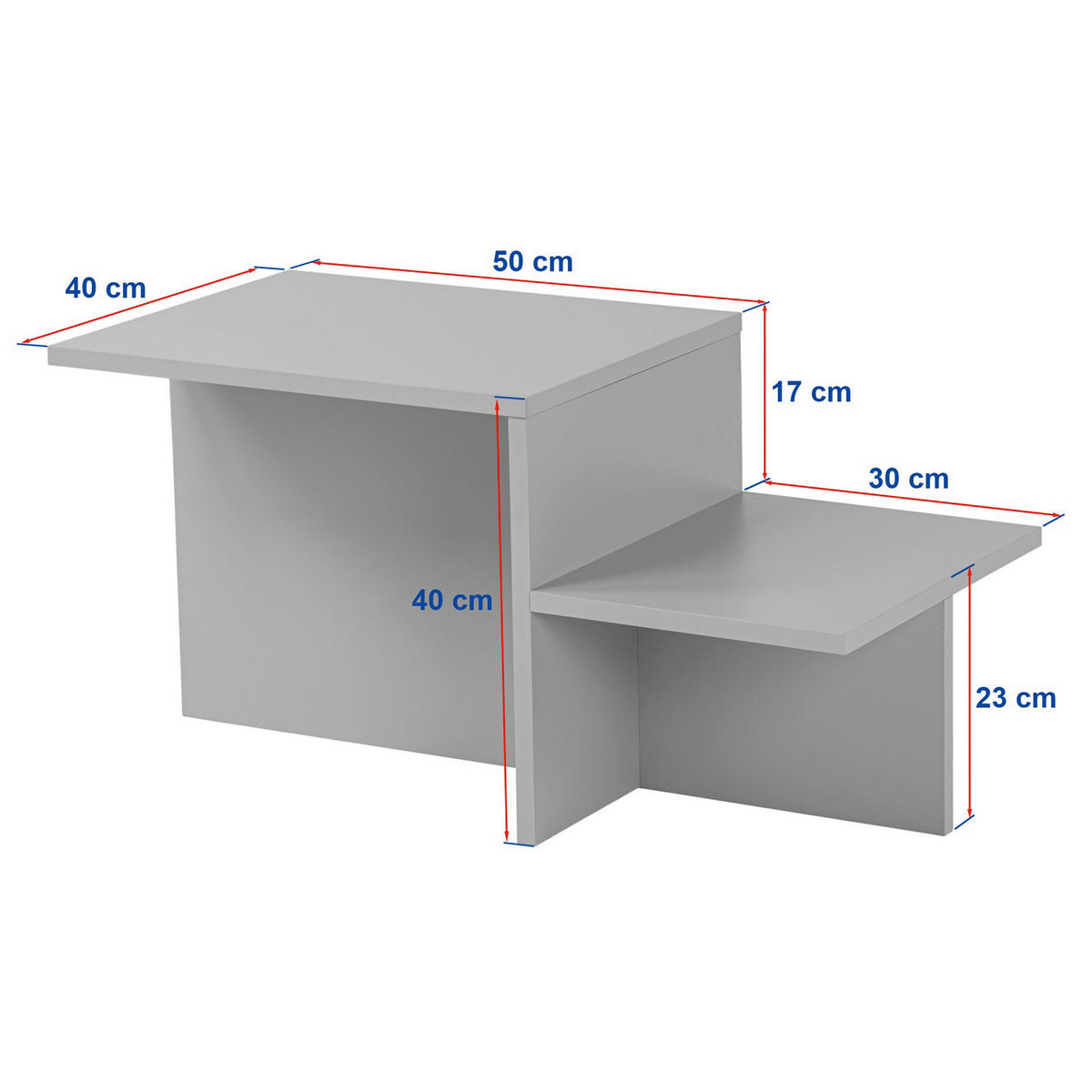 COUCHTISCH Creme  - Creme, Design, Holzwerkstoff (80/40/40cm) - MID.YOU