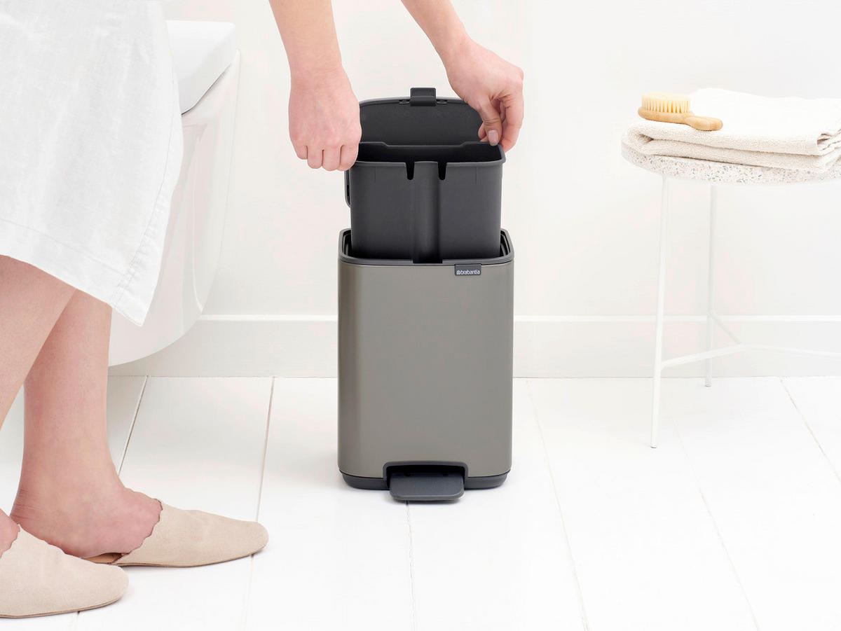 KANTA SA PAPUČICOM  4 l   - antracit/platinasta, Konvencionalno, metal/plastika (20/26,8/20,5cm) - Brabantia