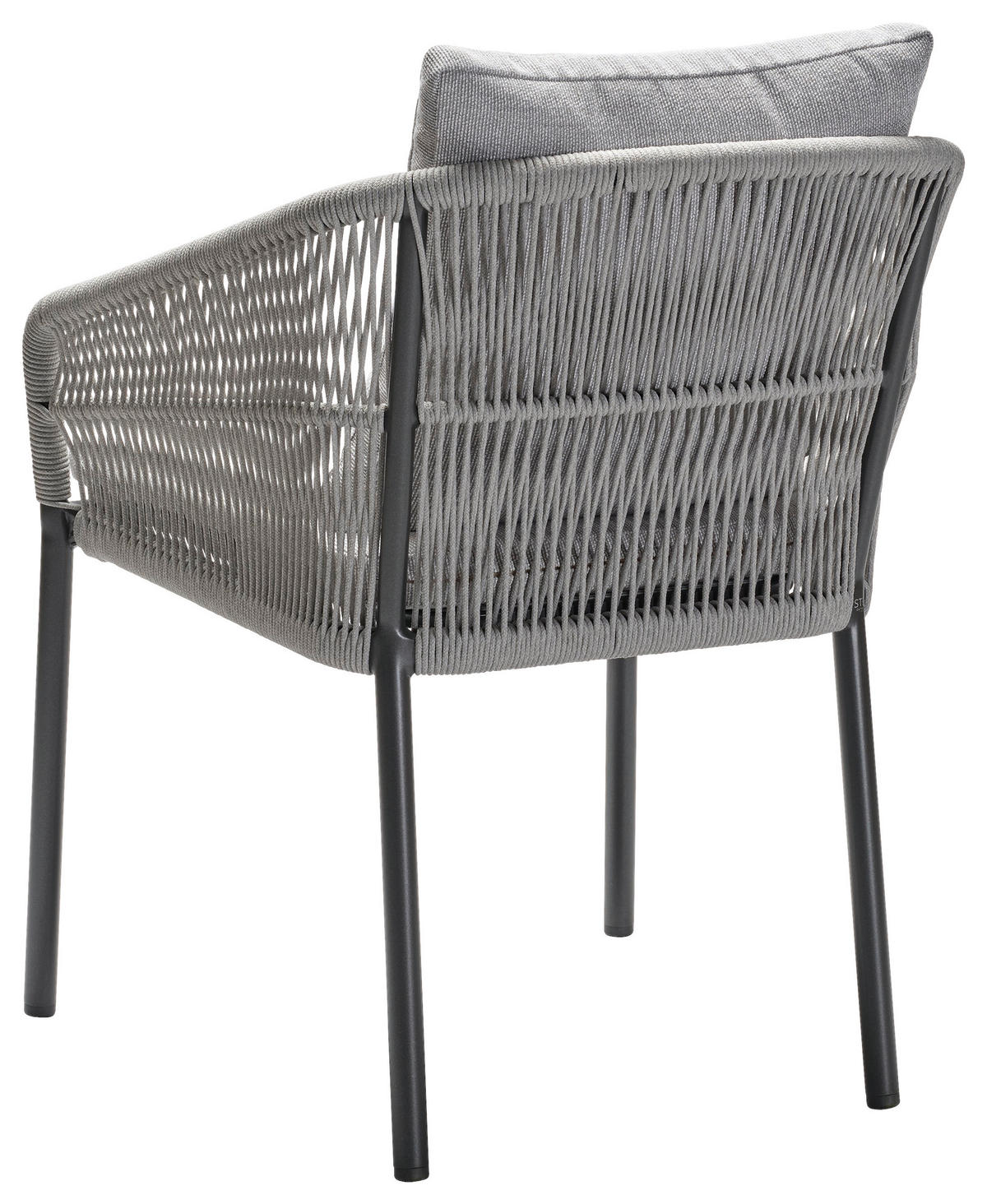 STAPELSESSEL in Metall, Textil Anthrazit, Seidengrau  - Anthrazit/Seidengrau, Basics, Textil/Metall (62/88/65cm) - Stern