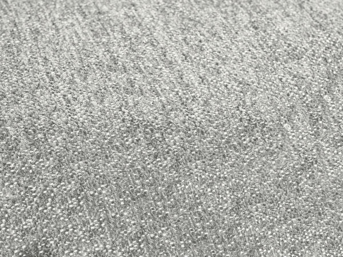 ECKSCHLAFSOFA EVEREST  mit Rücken echt, Armteil links, Armteil rechts Flachgewebe Hellgrau  - Hellgrau/Schwarz, MODERN, Kunststoff/Textil (318/180cm) - Livetastic