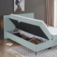 BOXBETT 180/200 cm  in Hellgrau  - Hellgrau/Schwarz, Design, Holz/Holzwerkstoff (180/200cm) - Xora
