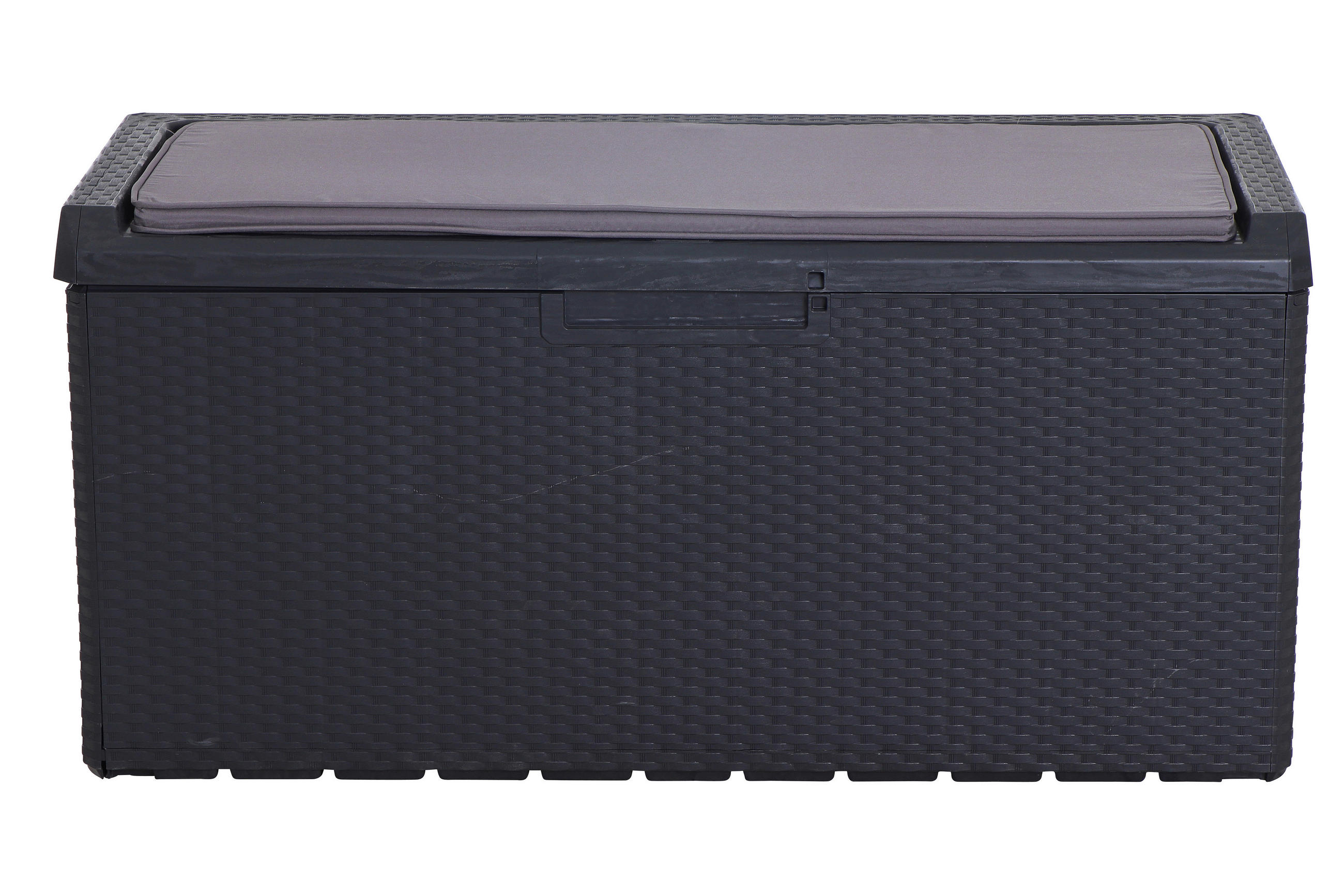 KISSENBOX 55/124/59 cm  - Anthrazit, KONVENTIONELL, Kunststoff (55/124/59cm) - Siena Garden