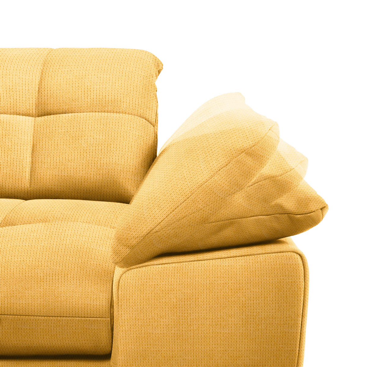ECKSOFA in Mikrofaser Dunkelgelb  - Chromfarben/Dunkelgelb, Design, Textil/Metall (180/265cm) - Carryhome