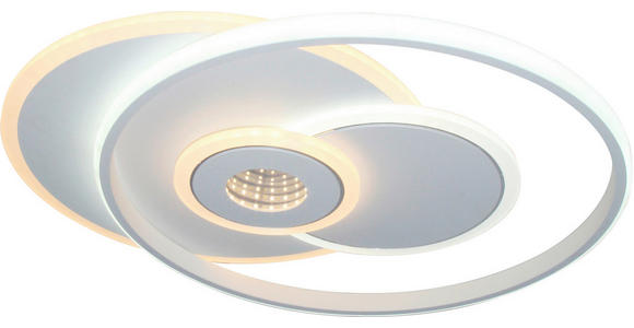 LED-DECKENLEUCHTE 50,3/42,5/6 cm   - Weiß, Trend, Kunststoff/Metall (50,3/42,5/6cm) - Novel