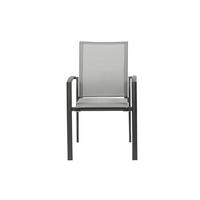 LOUNGESESSEL Anthrazit Aluminium  - Anthrazit, Basics, Kunststoff/Metall (56/89/61,5cm) - Siena Garden