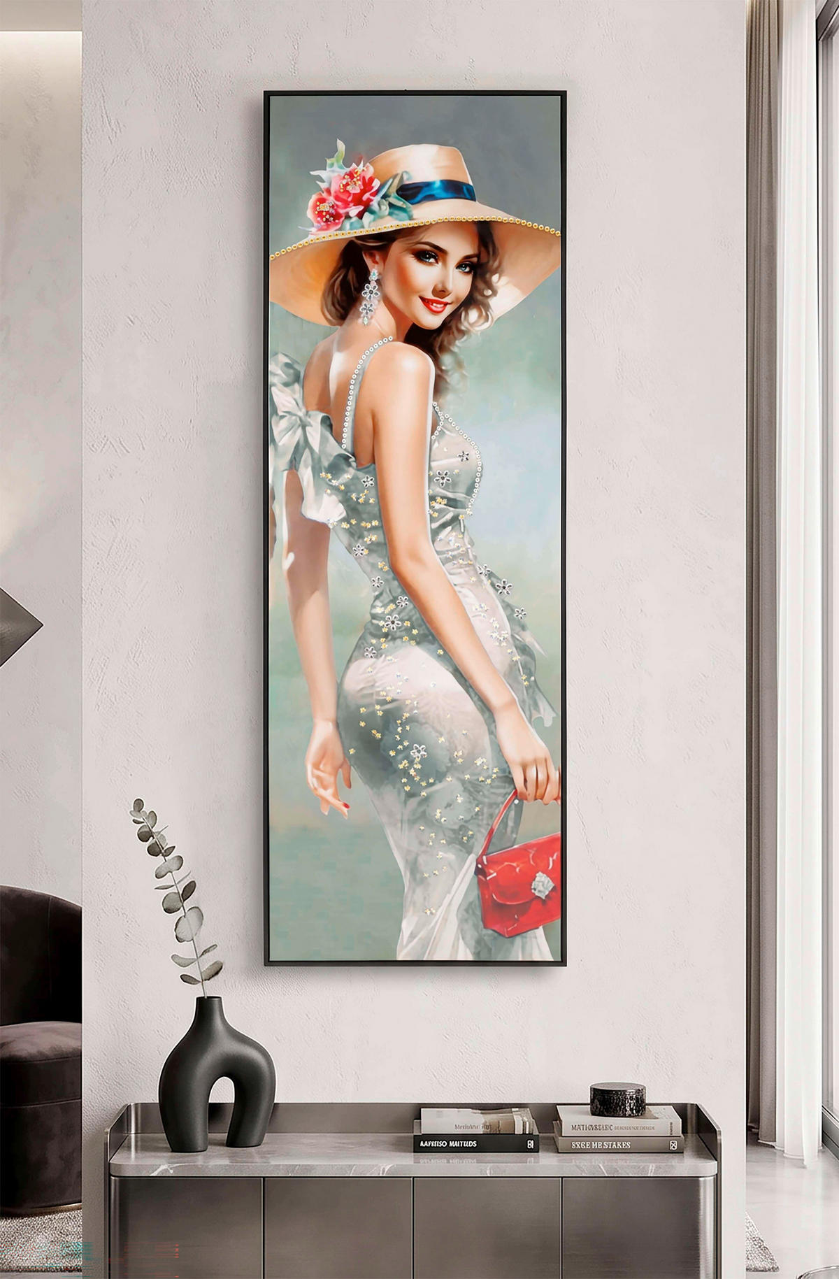 LEINWANDBILD Frauen  - Schwarz, Basics, Holz/Kunststoff (52/152/4.5cm)