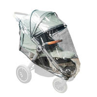 REGENVERDECK - Transparent/Schwarz, Basics, Kunststoff/Textil (90/148cm) - Jimmylee