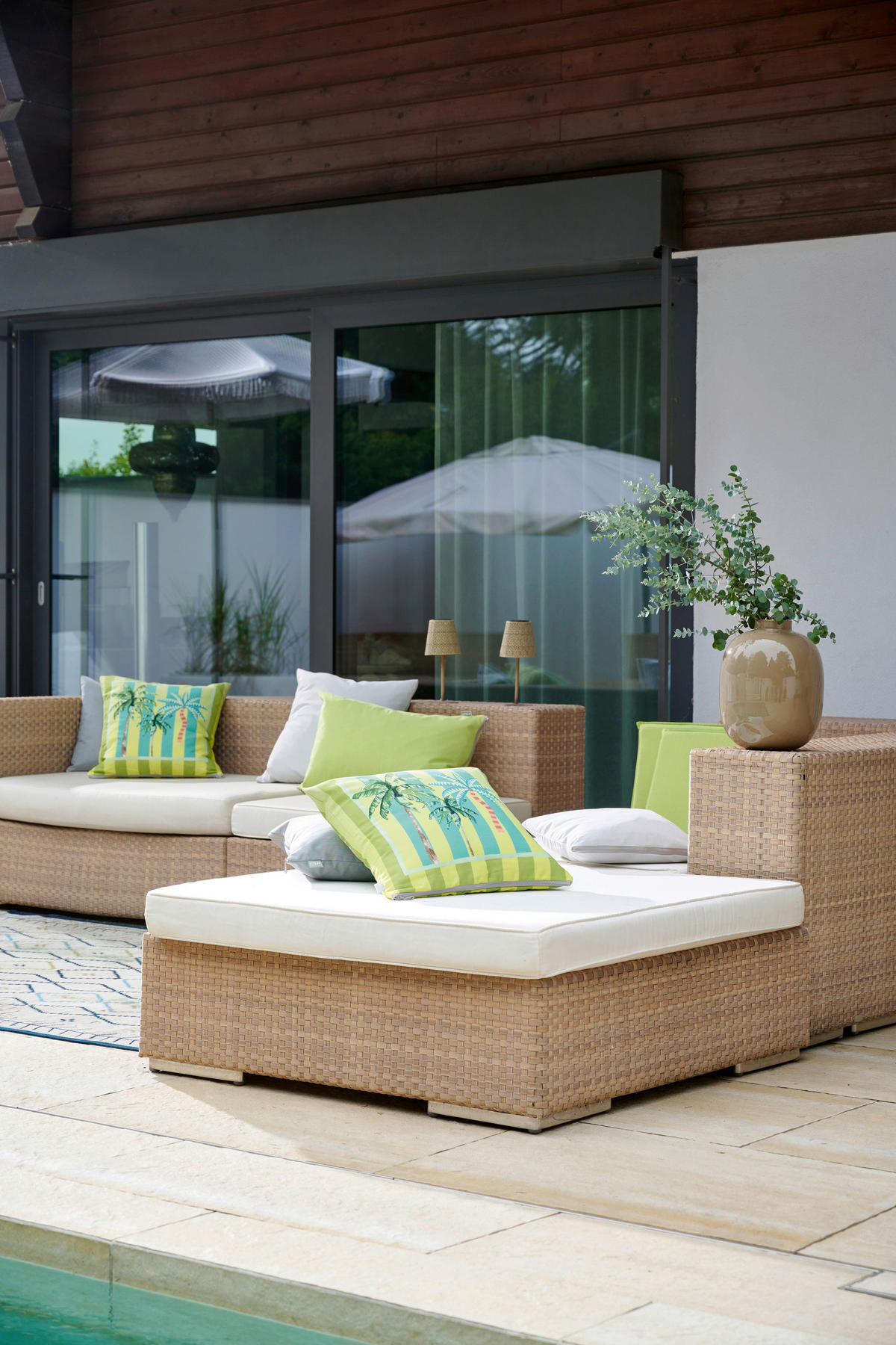 ZIERKISSEN  48/48 cm   - Hellgrün, Basics, Textil (48/48cm) - Apelt