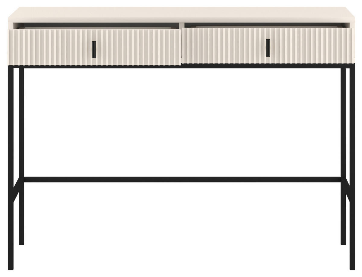 KONSOLENTISCH Maggiore Kaschmir  - Kaschmir/Schwarz, Design, Holzwerkstoff/Metall (50/104,2/77cm) - Boxxx