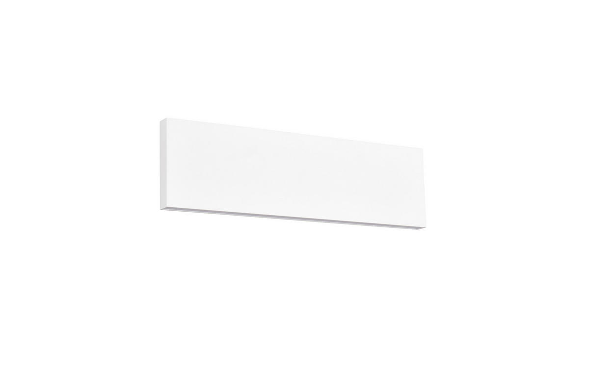 LED-WANDLEUCHTE - Weiss, Design, Kunststoff/Metall (28/8/4,5cm) - Novel