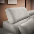 ECKSOFA in Velours Beige  - Beige/Schwarz, Design, Textil/Metall (299/264cm) - Novel