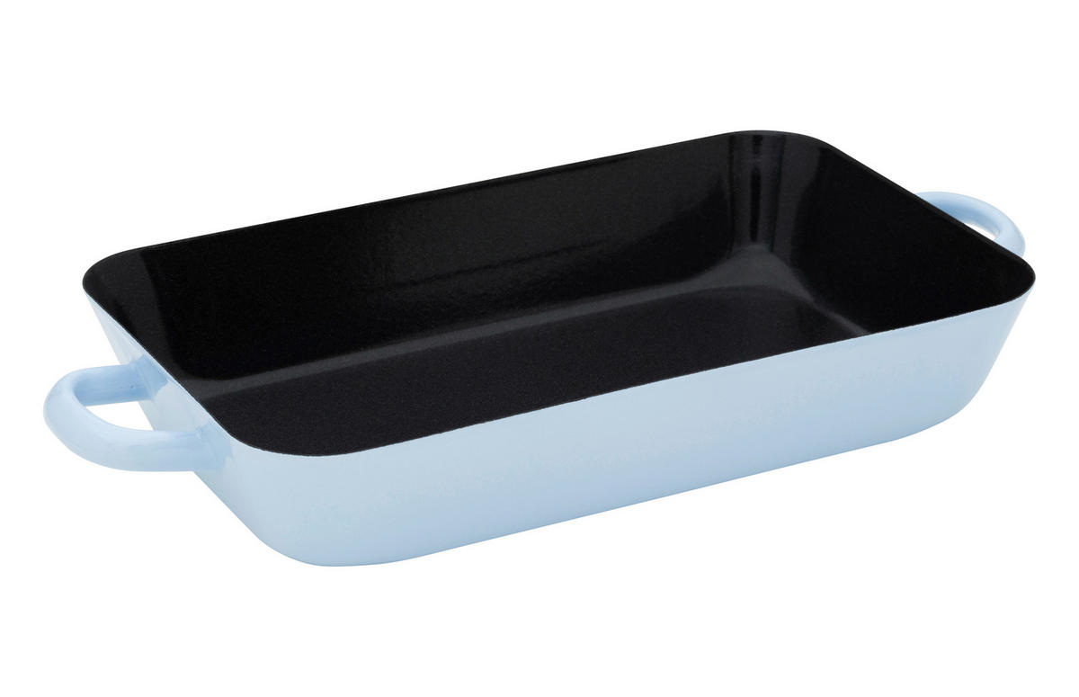 BRATPFANNE  - Blau, Basics, Metall (36,5/18,2/5,2cm) - Riess