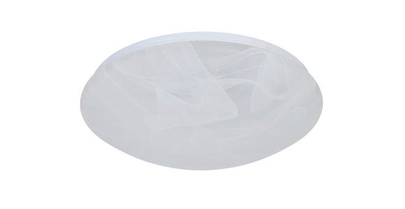 LED-DECKENLEUCHTE 38/8 cm - Alabasterfarben/Weiß, Basics, Kunststoff/Metall (38/8cm) - Boxxx