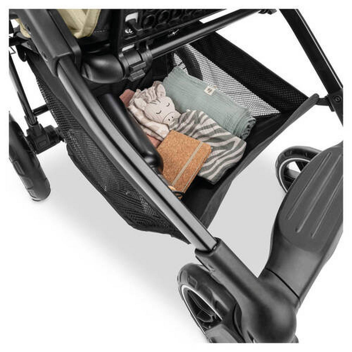 BUGGY Shop N Care  - Schwarz/Olivgrün, Basics, Kunststoff/Textil (40.5/104/51.5cm) - Hauck