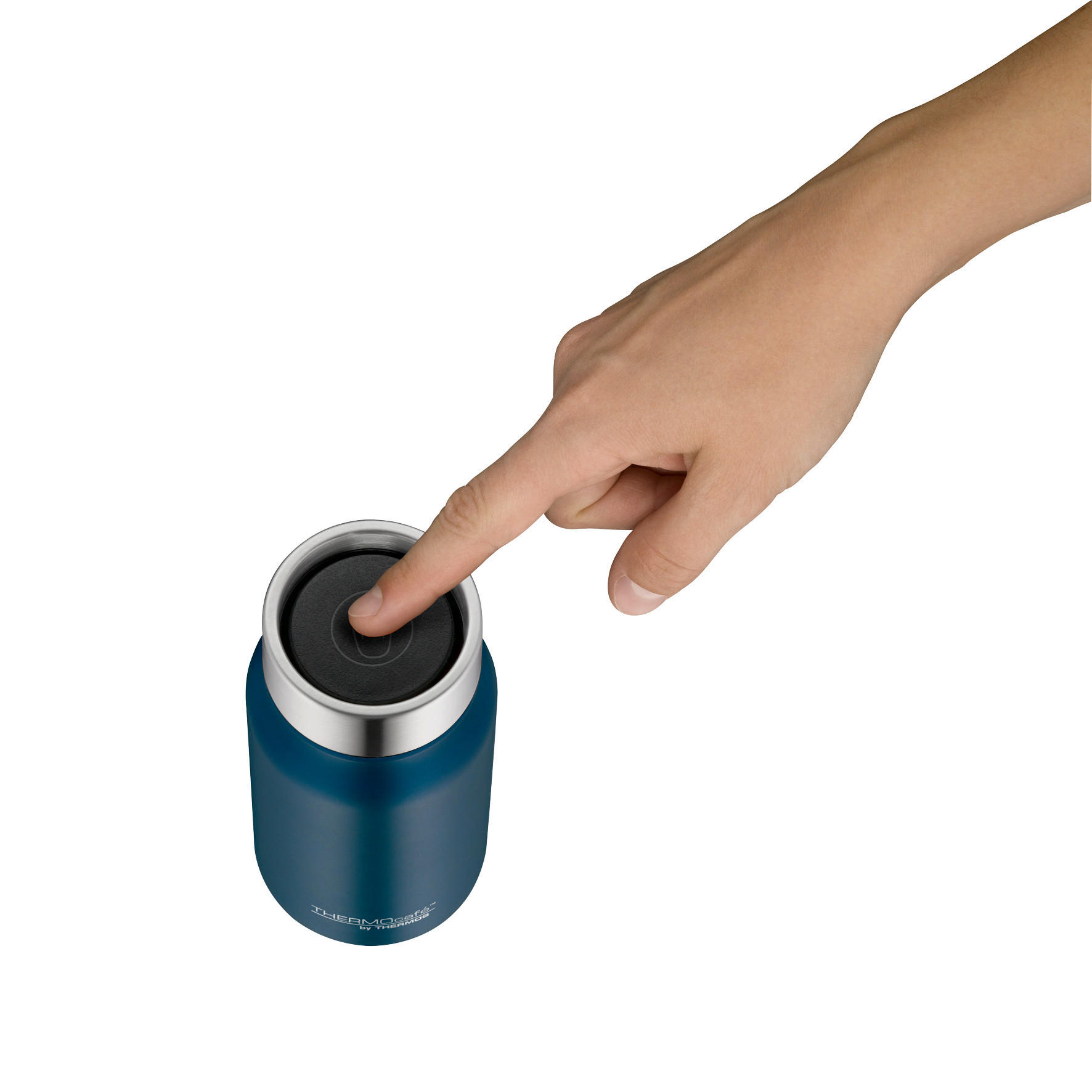 THERMOBECHER TC DRINKING MUG 0,35 L  - Blau, Design, Metall (0,35l) - Thermos
