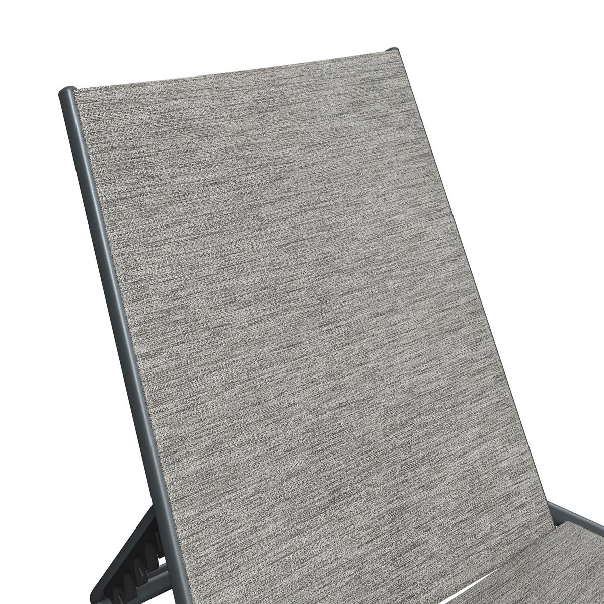 ZAHRADNÍ LEHÁTKO kov, textil - šedá/antracitová, Moderní, kov/textil (196/35/64cm) - Ambia Garden