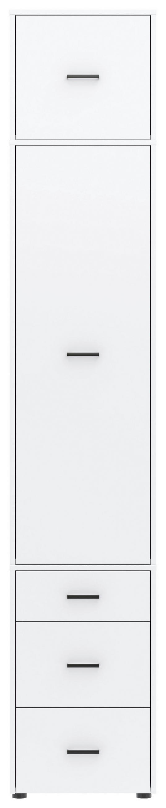 Drehtürenschrank M. Schubladen 45 Cm Kivo, Weiß