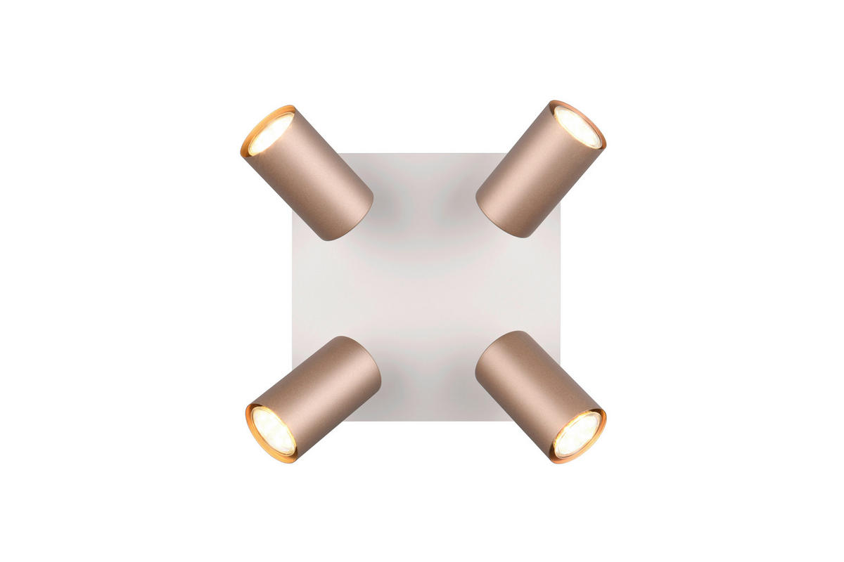 STRAHLER 24/24/15 cm   - Braun/Grau, KONVENTIONELL, Metall (24/24/15cm) - Trio Leuchten