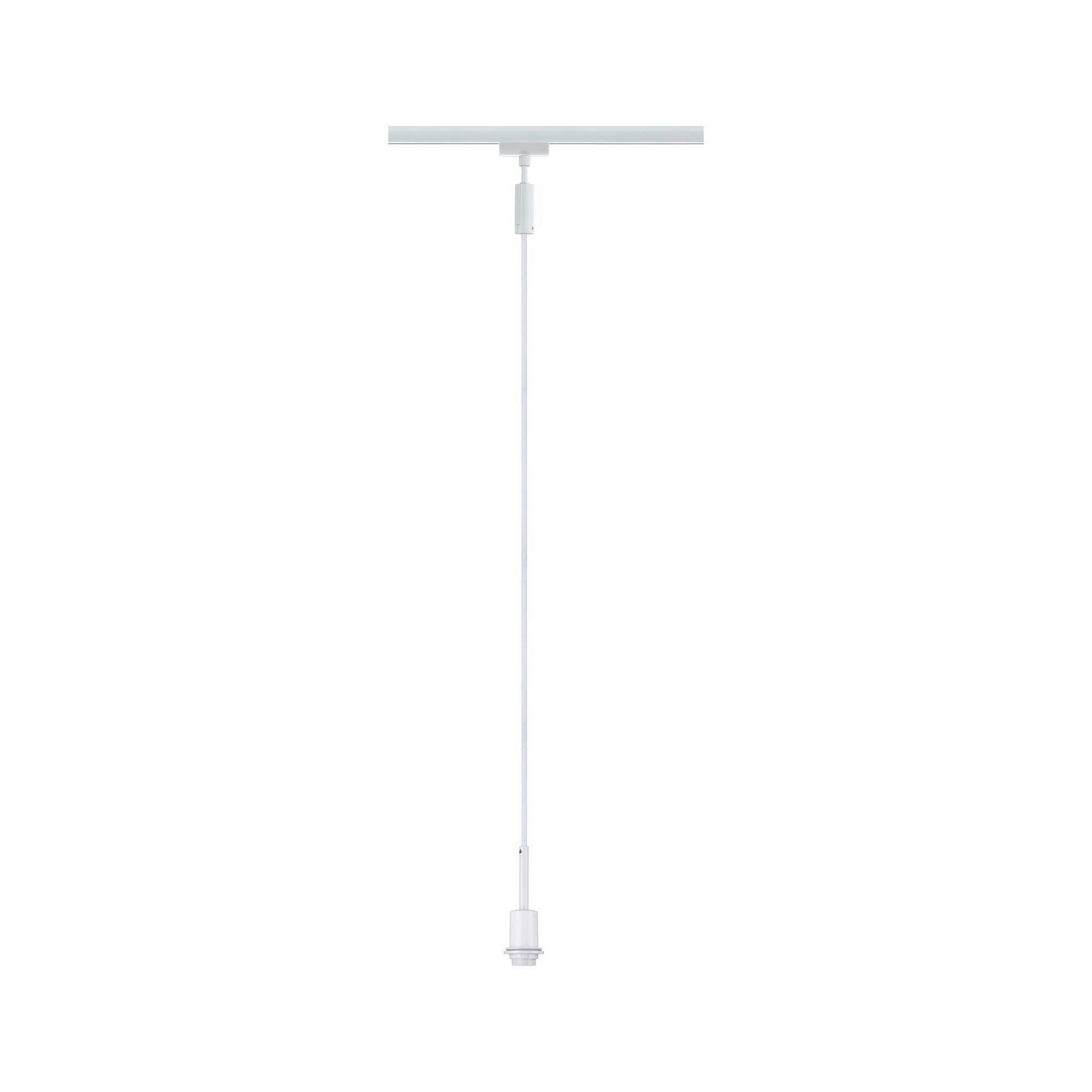 SCHIENENSYSTEM-HÄNGELEUCHTE URail 4,4/135 cm   - Weiß, Basics, Kunststoff/Metall (4,4/135cm) - Paulmann