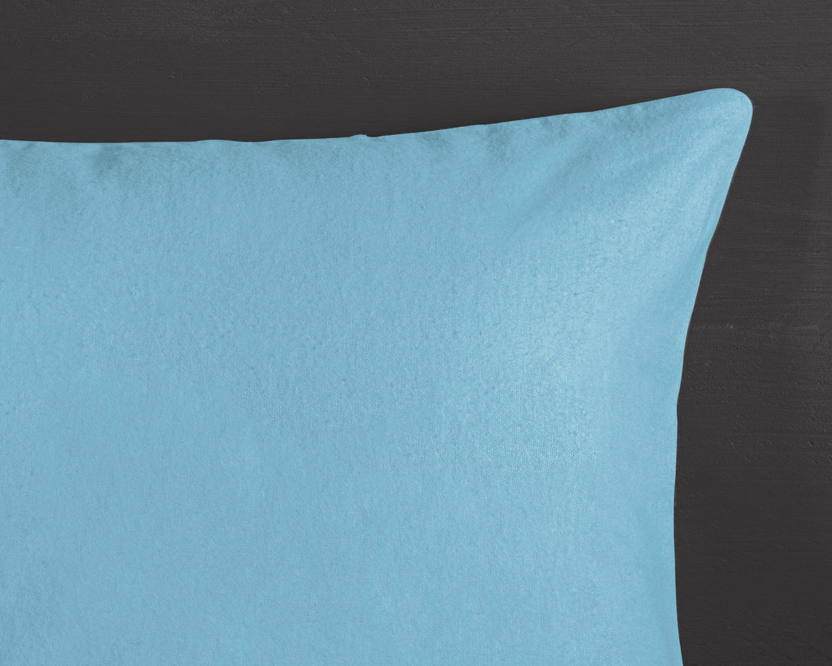 BETTWÄSCHE Good Morning Biber 140/200 cm  - Blau/Weiß, Trend, Textil (140/200cm)