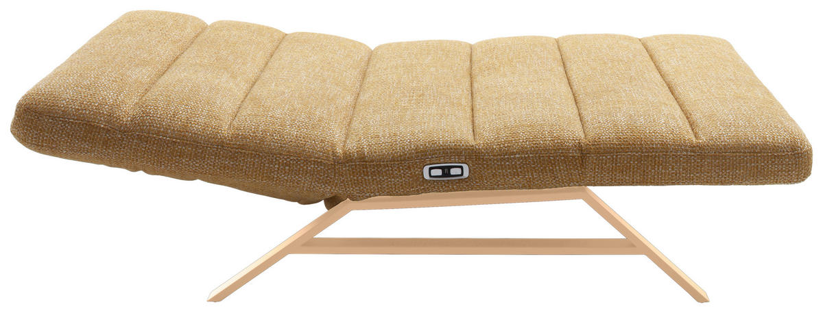 RELAXLIEGE Chenille Gelb  - Gelb/Orange, Design, Textil/Metall (120/54-113/158-198cm) - Pure Home Lifestyle