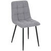 VIERFUßSTUHL - Schwarz/Grau, KONVENTIONELL, Holz/Textil (45/88/55cm) - P & B