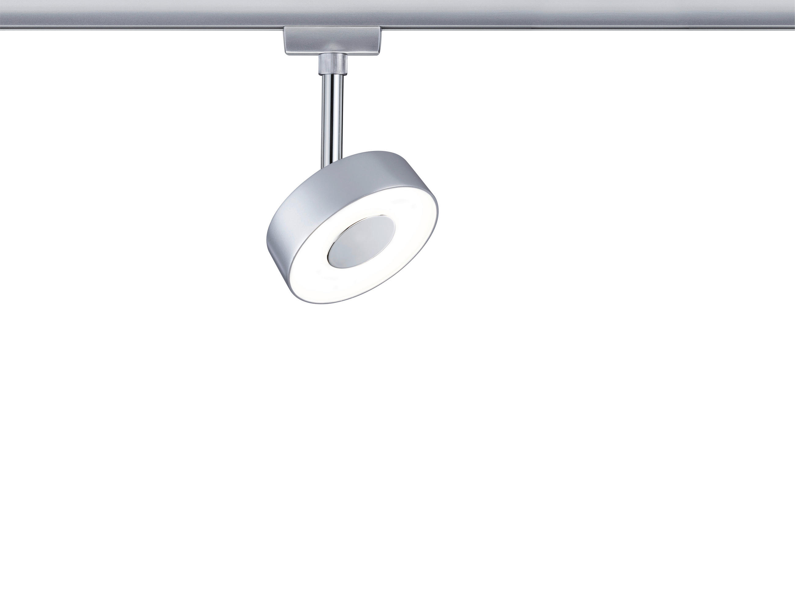 SCHIENENSYSTEM-STRAHLER - Chromfarben, Basics, Kunststoff/Metall (9,8/14,7/5cm) - Paulmann