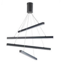 ZÁVESNÉ LED SVIETIDLO, 50/95 cm  - čierna, Design, kov (50/95cm)